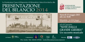 Mirandola 15 maggio 2015 h 19 - INVITO